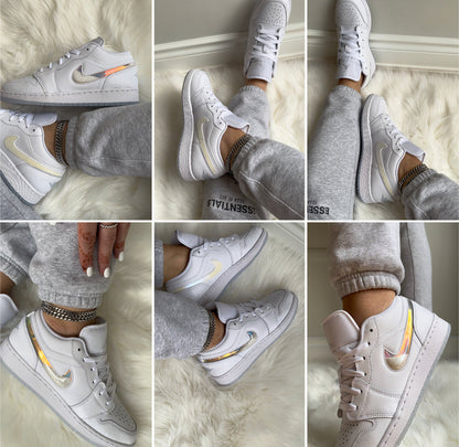 JD1 LOW GLITTER SWOOSH (GS & WOMENS)
