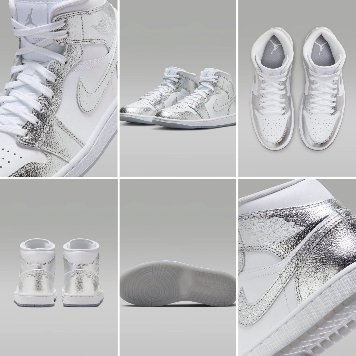 JD1 MID METALLIC SILVER (WOMENS)