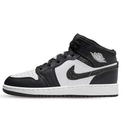 JD1 MID OFF NOIR BLACK / PANDA ELEPHANT