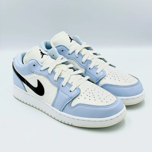 JD1 LOW ICE BLUE BLACK (GS & MENS)
