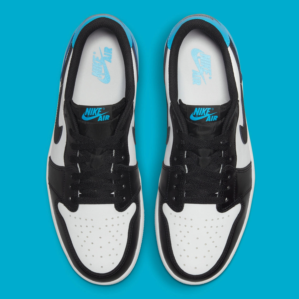 JD1 RETRO LOW OG BLACK DARK POWDER BLUE (GS & MENS)