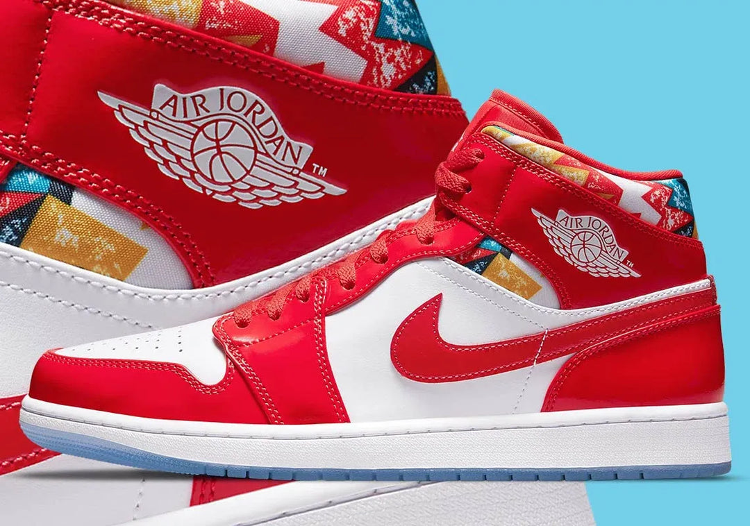JD1 MID WHITE BLACK CHILE RED
