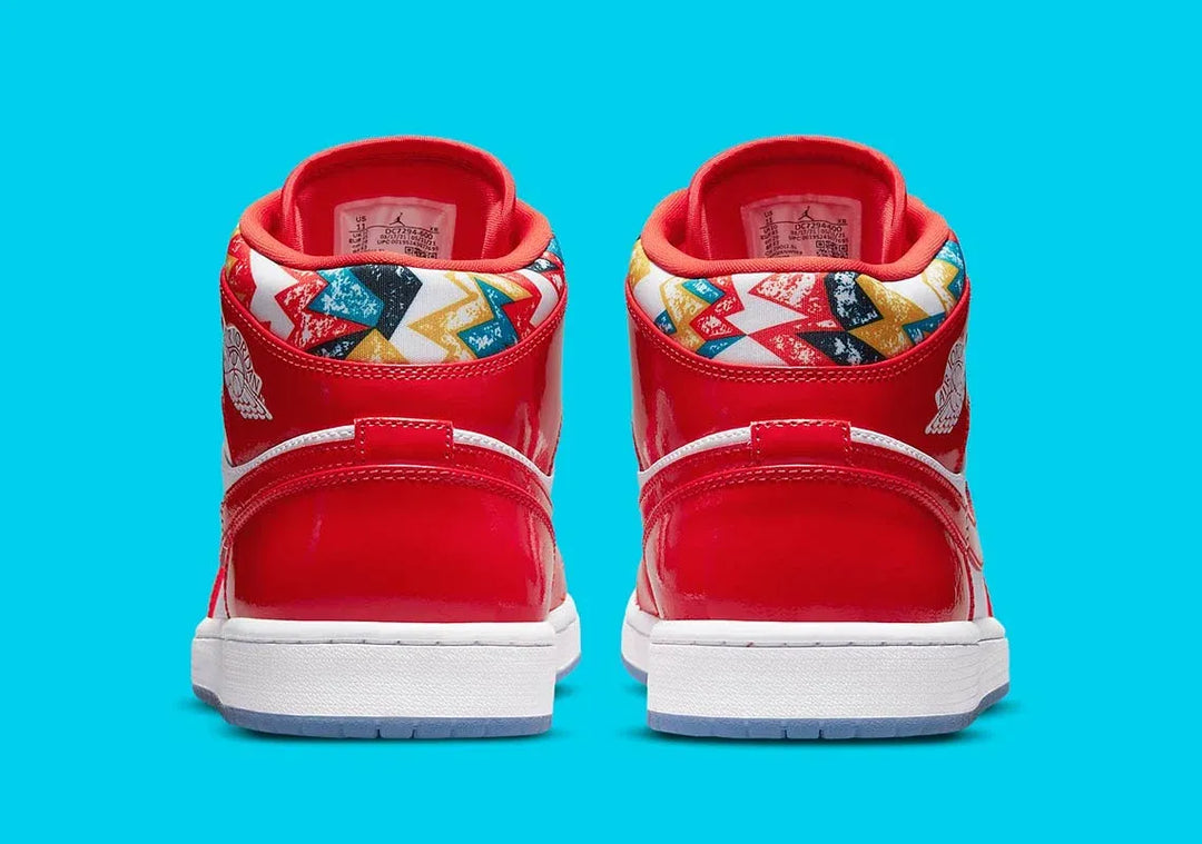 JD1 MID WHITE BLACK CHILE RED