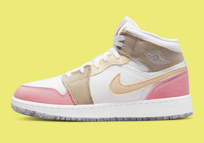 JD1 MID SE PASTEL VIVID GREEN GRIND (GS & WOMENS)