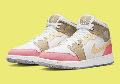 JD1 MID SE PASTEL VIVID GREEN GRIND (GS & WOMENS)